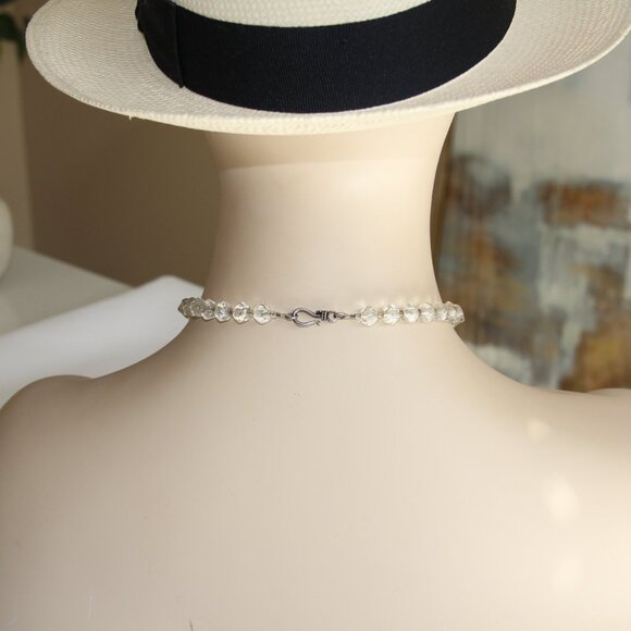 Chalcedony, Milky Quartz, Clear Quartz and Crystal Necklace. Gorgeous - Picture 9 of 13